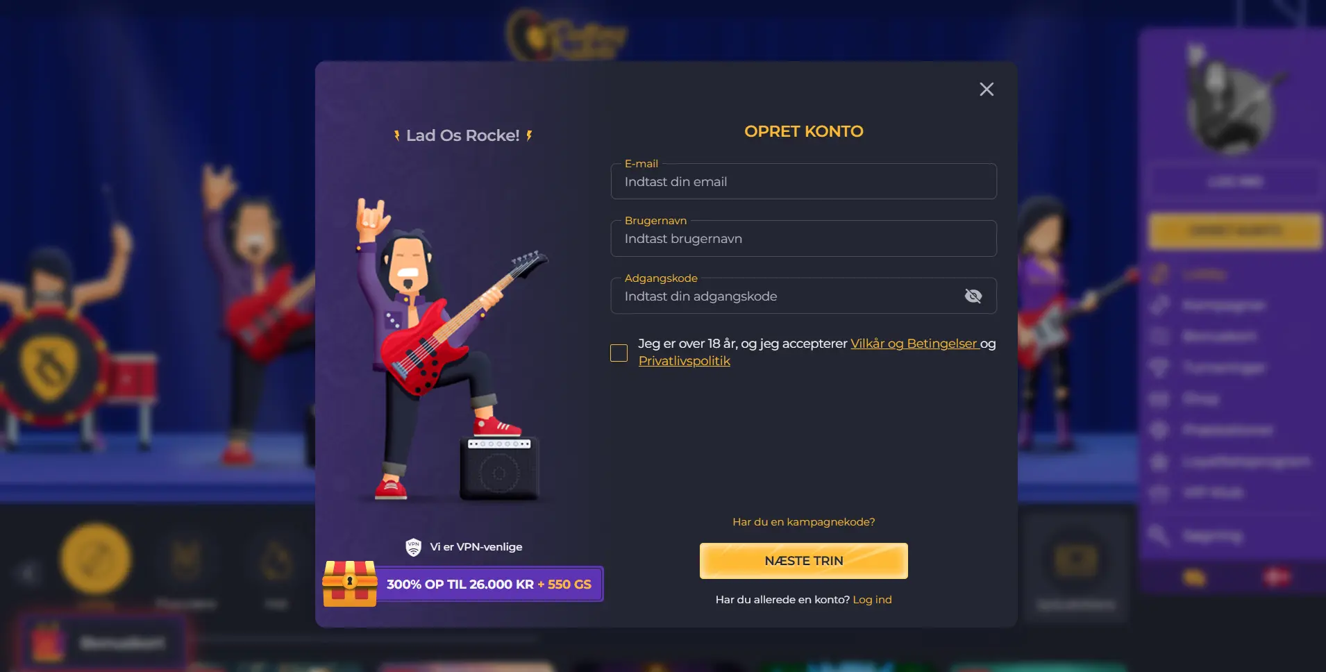 Registrering og verificering på casinoer uden ROFUS